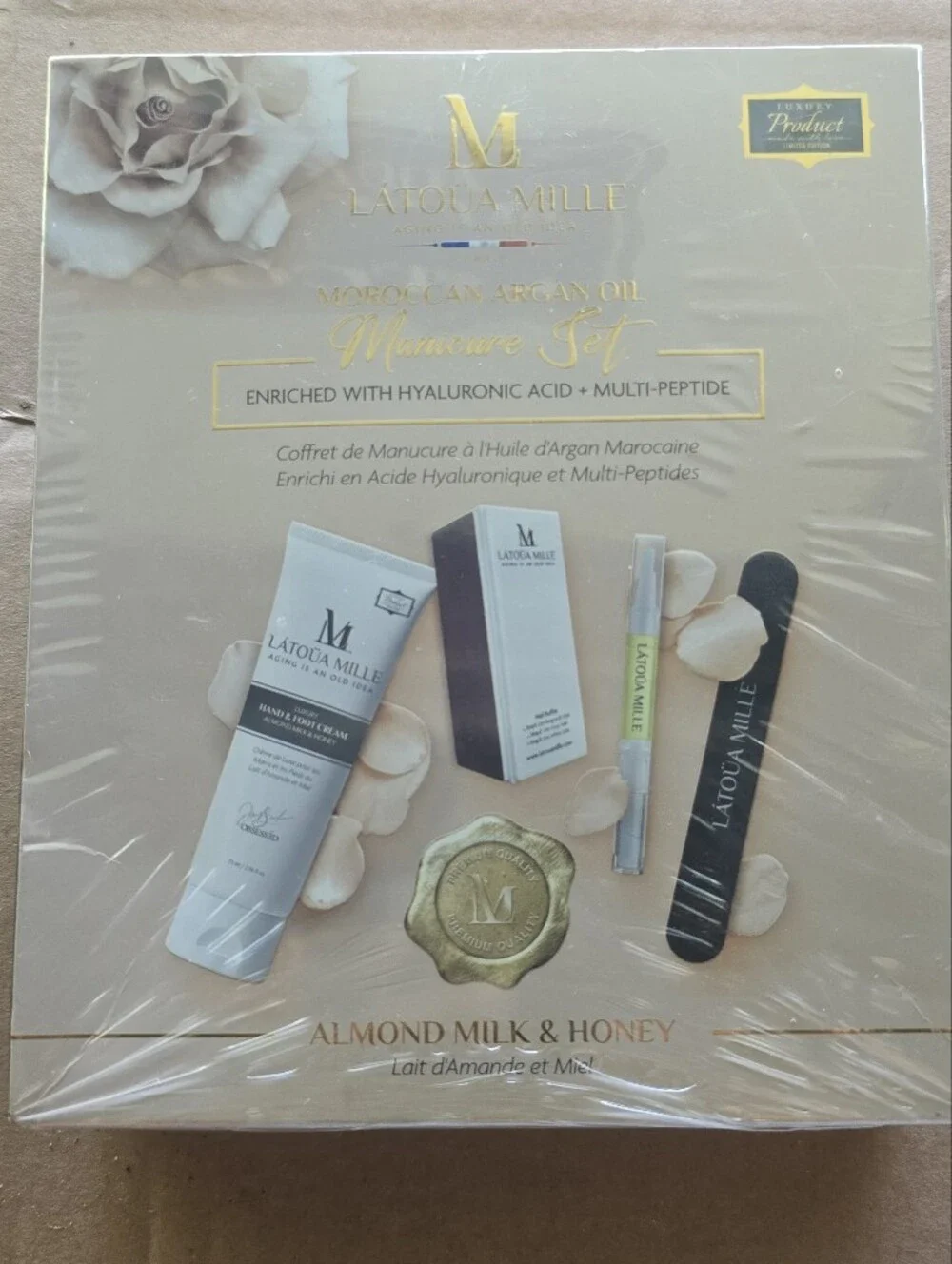 Latoua Mille Almond Milk & Honey Manicure Set